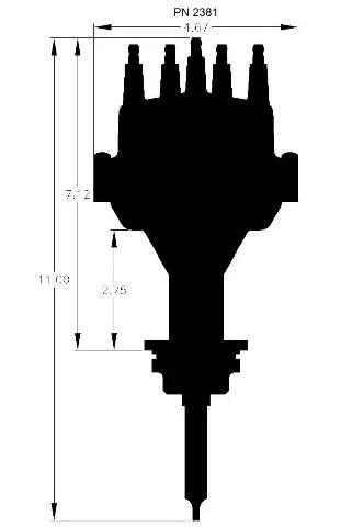 Chrysler 318-360 Dual Sync Distributor - 2381
